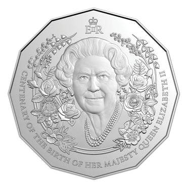 50c 2026 HM Queen Elizabeth II Centenary of Birth UNC