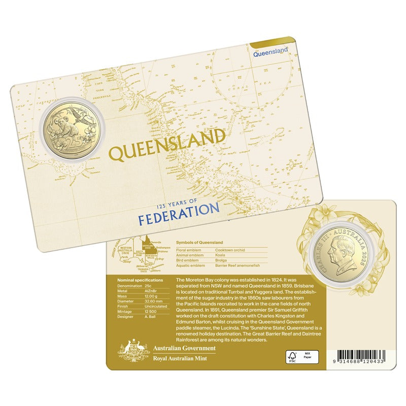 25c/$1 2026 125 Years of Federation Seven Coin Collection - LIMIT 1