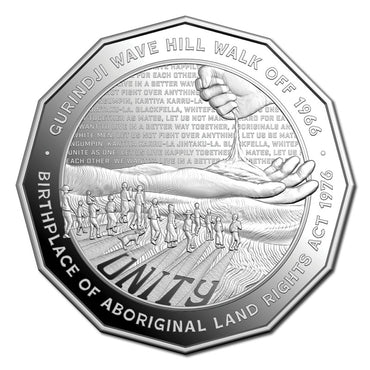 50c 2026 Unity: Wave Hill Walk Off 60th & Aboriginal Land Rights 50th Anniversary Silver Proof