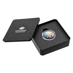 50c 2026 First Television Broadcast Coloured Silver Proof