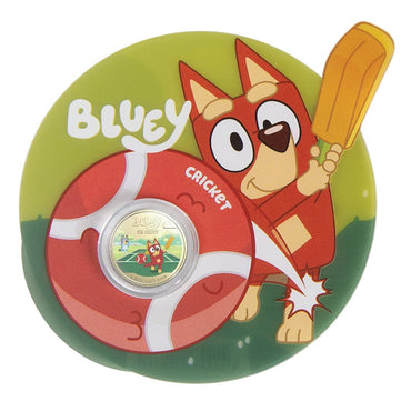 $1 2027 Bluey Cricket Coloured UNC
