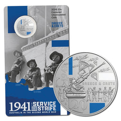 20c 2026 Service Amid Strife - Greece & Crete UNC