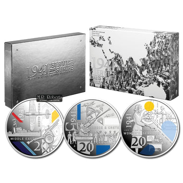 20c 2026 Service Amid Strife 1941 3 Coin Silver Proof Set - LIMIT 1