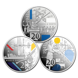 20c 2026 Service Amid Strife 1941 3 Coin Silver Proof Set - LIMIT 1