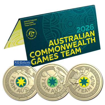 $2 2026 Commonwealth Games Team Three Coin Set