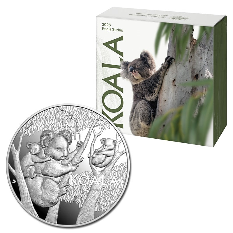 $5 2026 Koala High Relief 1oz Silver Proof