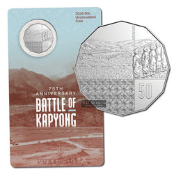 50c 2026 75th Anniversary Battle of Kapyong UNC - LIMIT 2