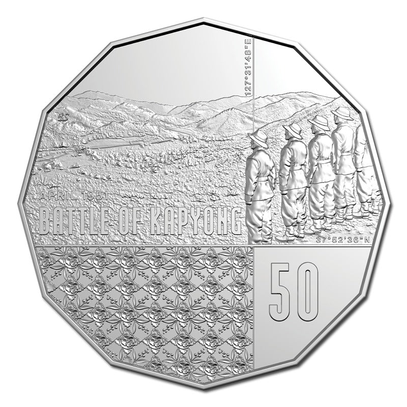 50c 2026 75th Anniversary Battle of Kapyong UNC - LIMIT 2