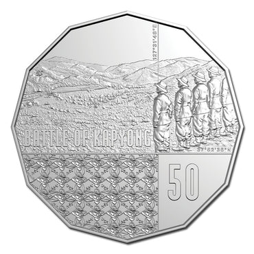 50c 2026 75th Anniversary Battle of Kapyong UNC - PRE-ORDER - LIMIT 2