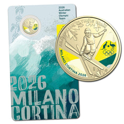 $1 2026 Winter Olympics Coloured UNC - LIMIT 2