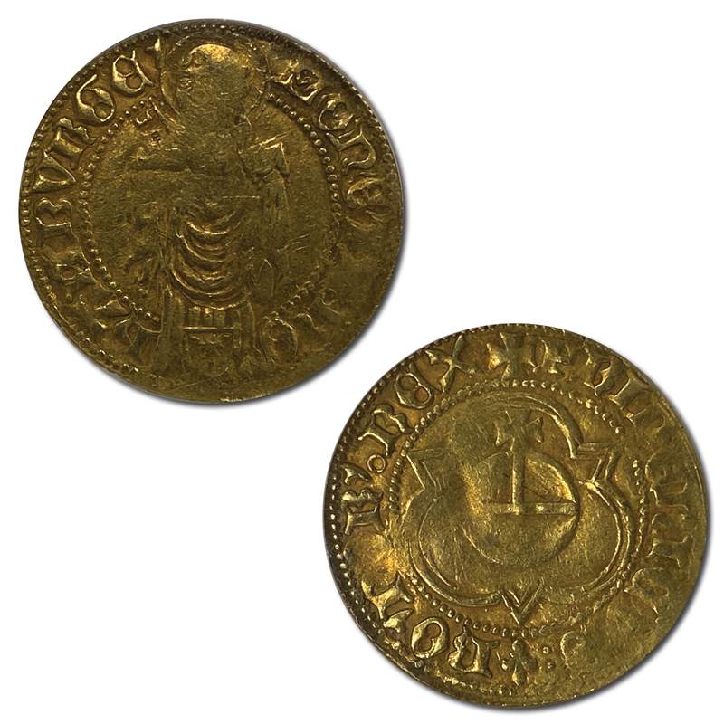 German States, Hamburg N/D (1440-1493) Gold Gulden