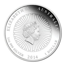 2014 Australian Abalone Shell 1oz Silver Proof