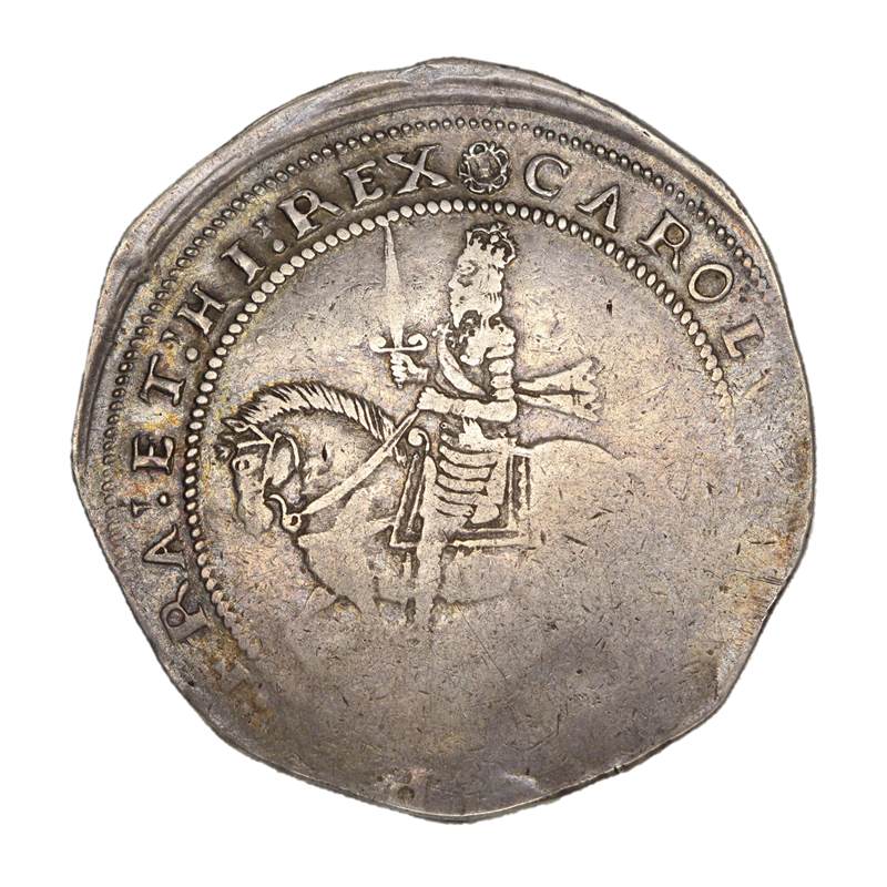 England 1642-1643 N/D Charles I Silver Crown F-VF