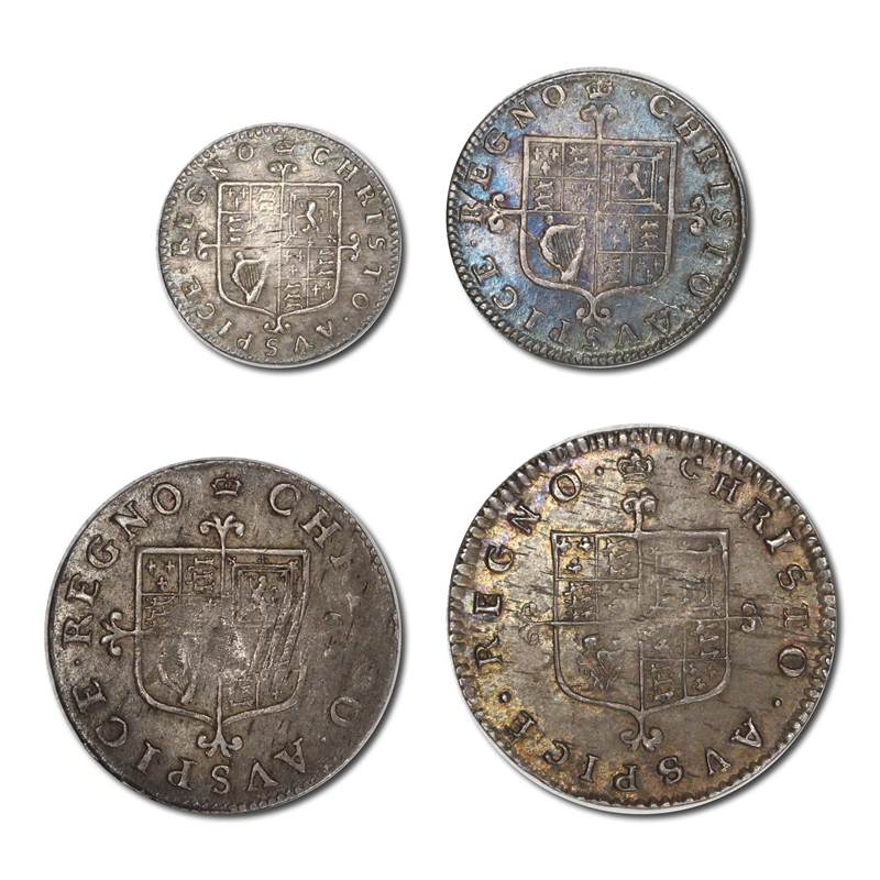 Great Britain (1660-1662) Undated Charles II Maundy Set