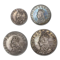 Great Britain (1660-1662) Undated Charles II Maundy Set