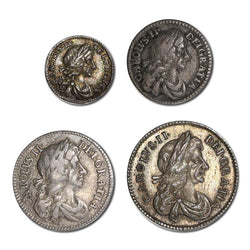 Great Britain 1673 Charles II Silver Maundy Set