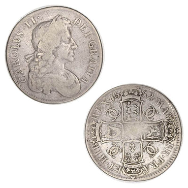 Great Britain 1682/1 Overdate Charles II Silver Crown