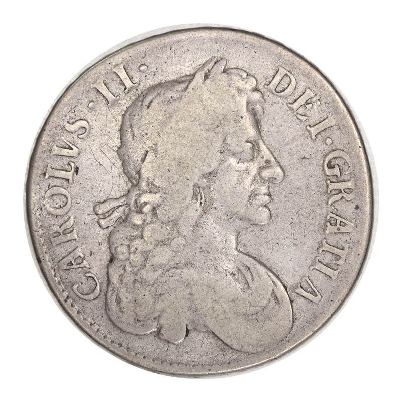 Great Britain 1682/1 Overdate Charles II Silver Crown