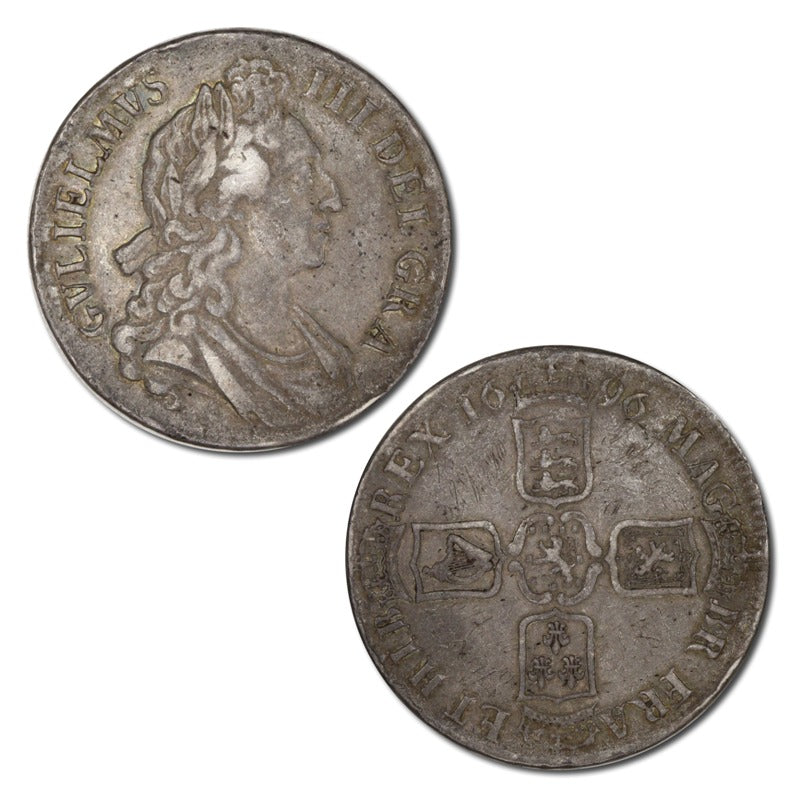 Great Britain 1696 William III Silver Crown
