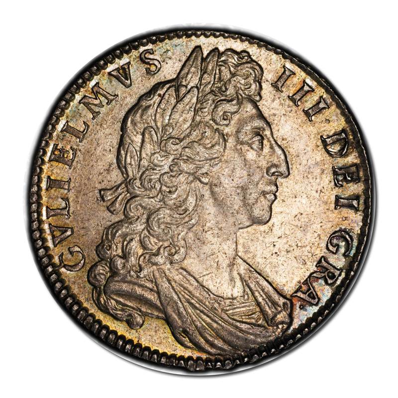 Great Britain 1700 William III Silver Halfcrown