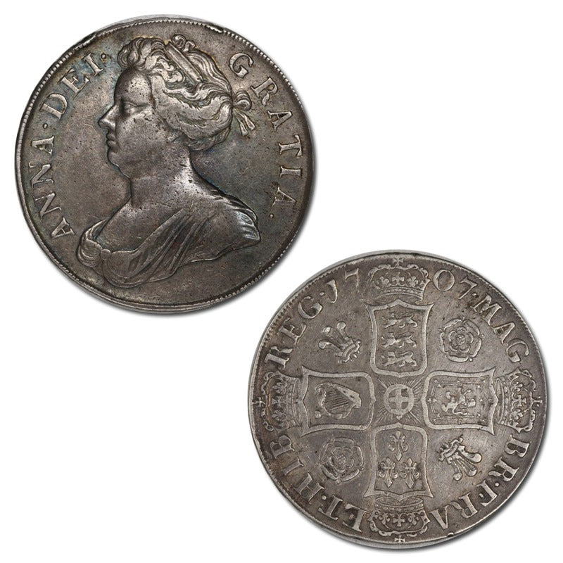 Great Britain 1707 Queen Anne Silver Crown