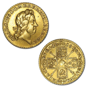 Great Britain 1718 George I Gold Quarter Guinea VF/VF+