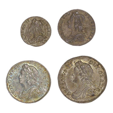 Great Britain 1735 George II Maundy 4 Coin Set