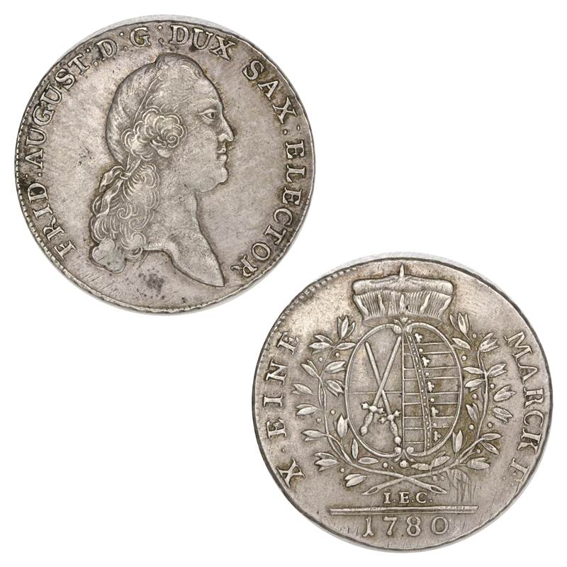 German States, Saxony, Albertine 1780 Silver Thaler
