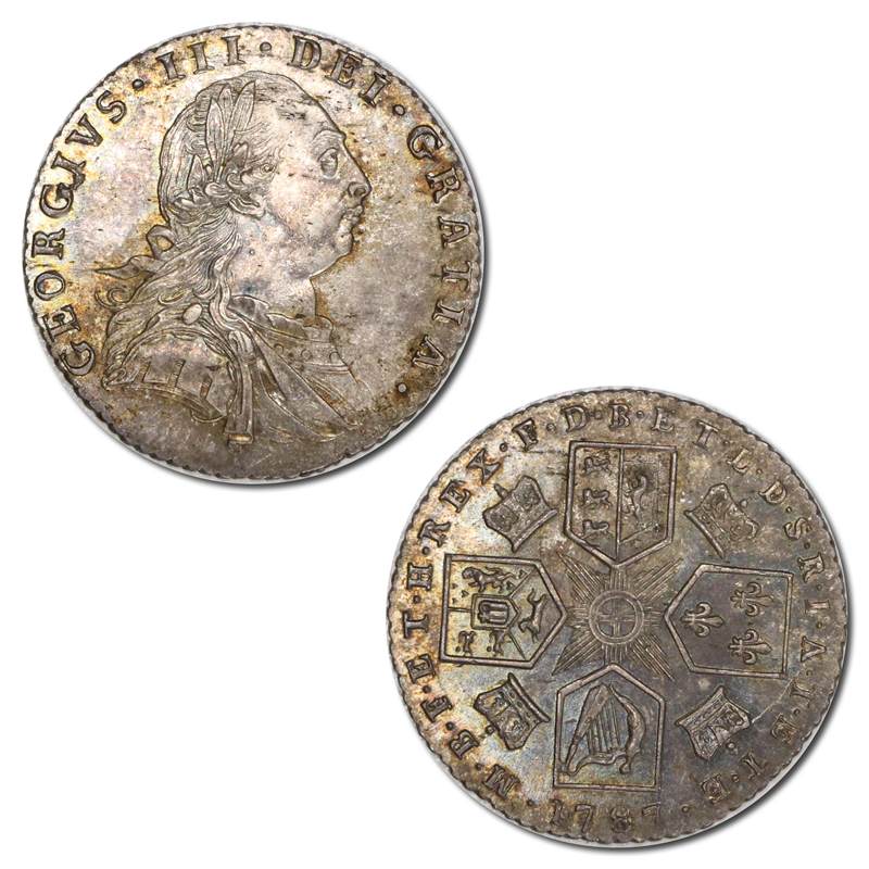 Great Britain 1787 George III Sixpence