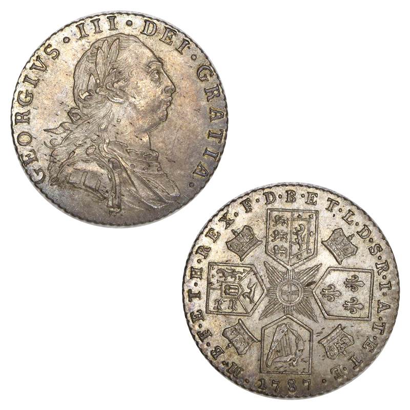 Great Britain 1787 George III Sixpence