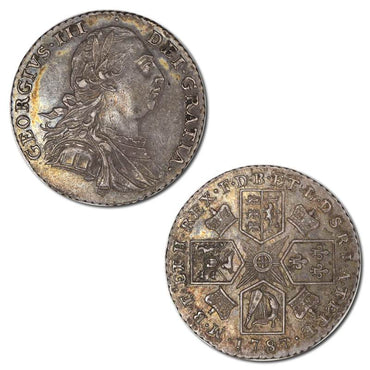 Great Britain 1787 George III Shilling S.3746 EF