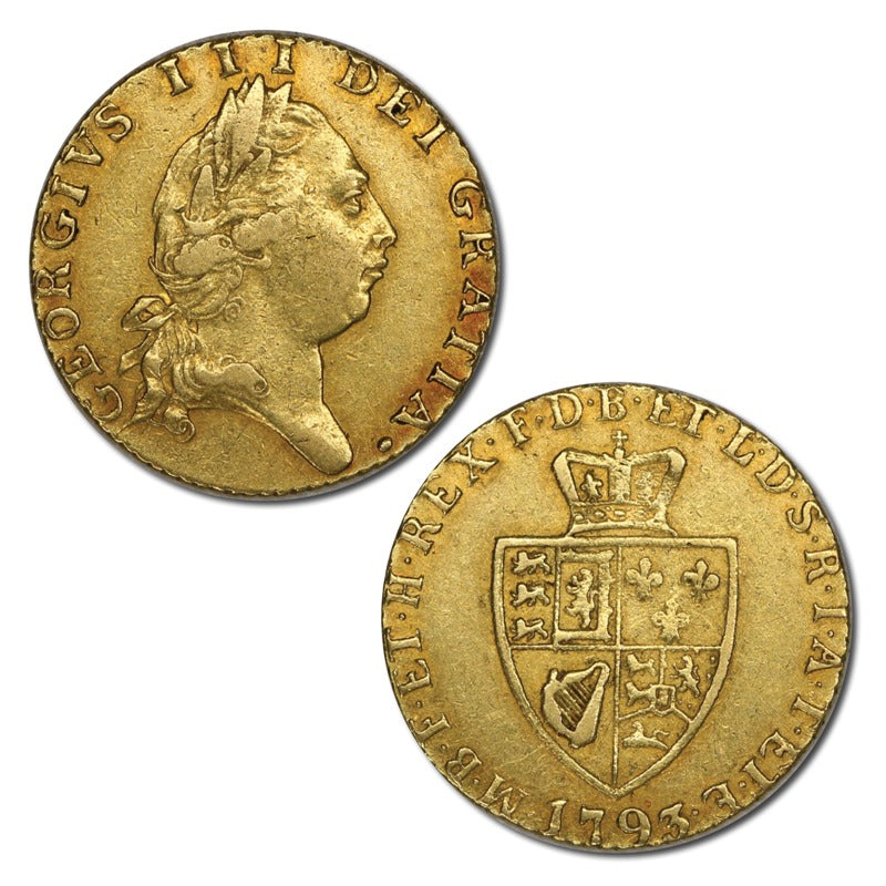 Great Britain 1793 Gold Spade Half Guinea nVF