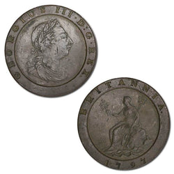 Great Britain 1797 George III Cartwheel Twopence