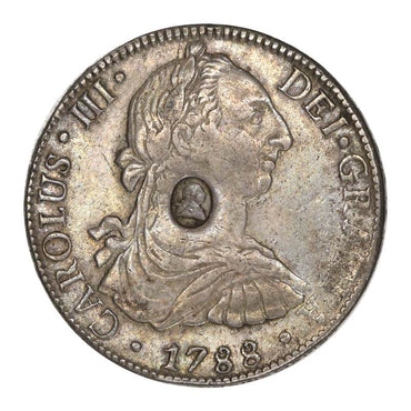 Great Britain (1797) $1 Counterstamp on Charles III 1788 8 Reales