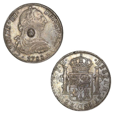Great Britain (1797) $1 Counterstamp on Charles III 1788 8 Reales