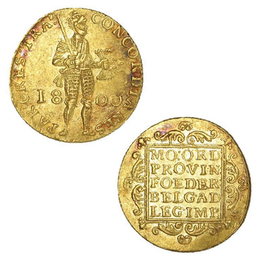 Netherlands, Utrecht 1800 Gold Ducat VF+