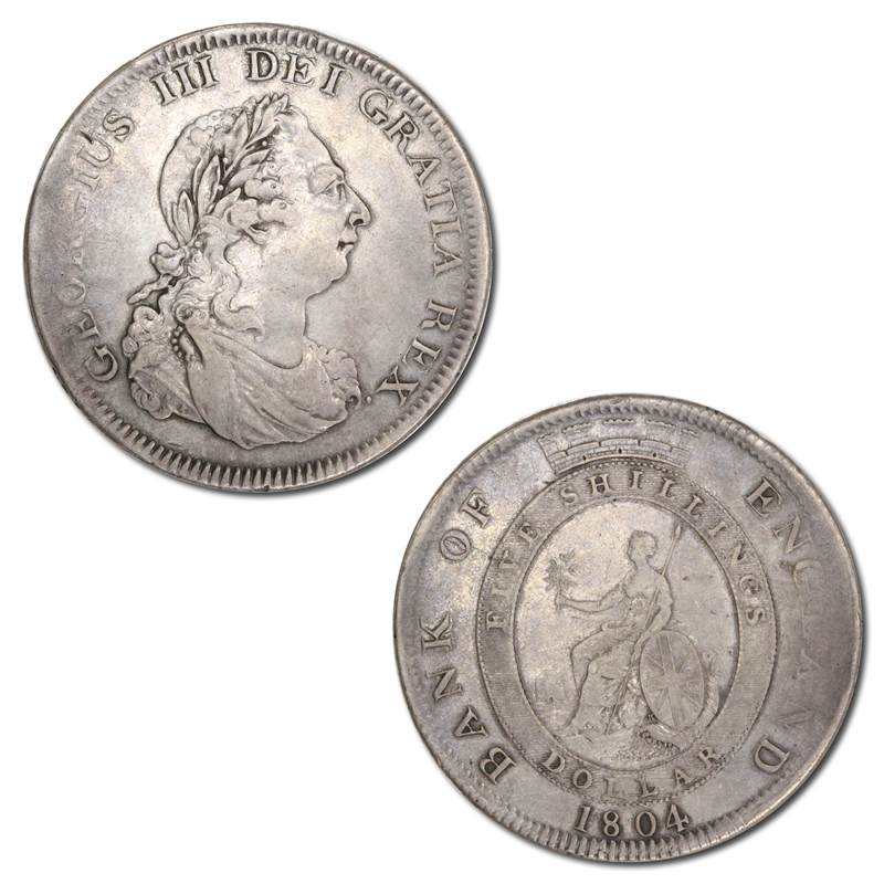 Great Britain 1804 Bank of England George III Silver Dollar