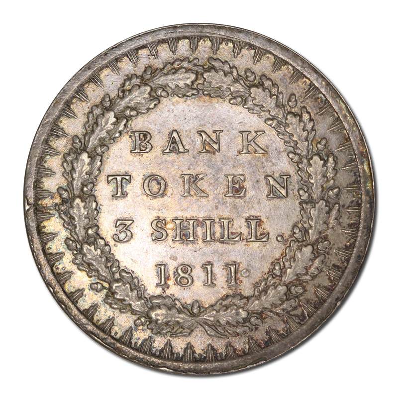 Great Britain 1811 George III Silver 3 Shillings VF/EF