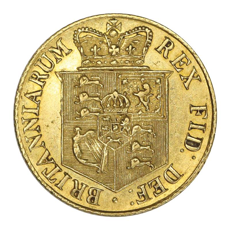 Great Britain 1817 George III Gold Half Sovereign EF