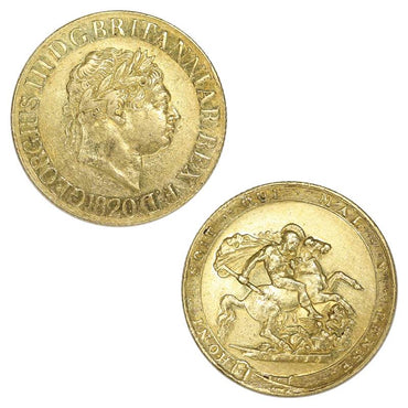 Great Britain 1820 King George III Gold Sovereign VF+/VF
