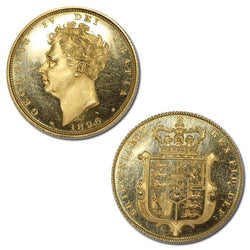 Great Britain 1826 George IV Gold Sovereign Brilliant Proof