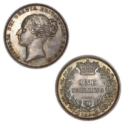 Great Britain 1844 Victoria Silver Shilling S.3904