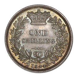 Great Britain 1844 Victoria Silver Shilling S.3904