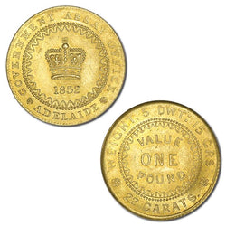 1852 Adelaide Pound Type II Lustrous nUNC