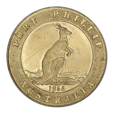 Australia (1853) Port Phillip Kangaroo Office Pattern 1oz