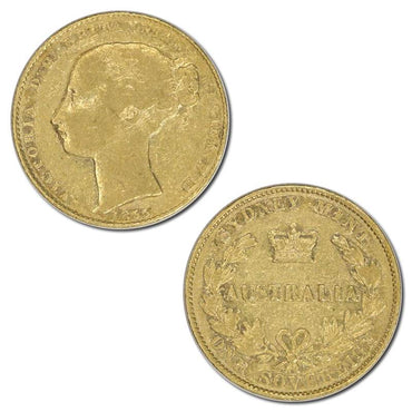 1855 Sydney Mint Queen Victoria Gold Sovereign Type 1
