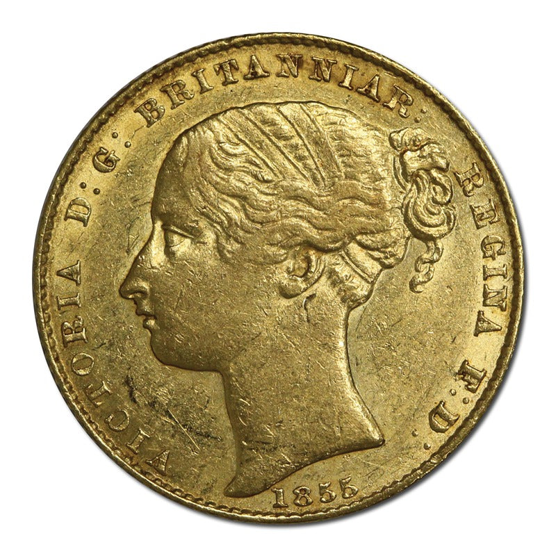 1855 Sydney Mint Type I Gold Sovereign nEF/EF