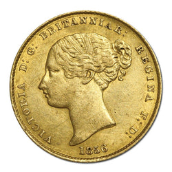 1856 Sydney Mint Gold Half Sovereign Ex:RESERVE BANK OF AUSTRALIA SALE