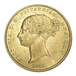 1856 Sydney Mint Gold Half Sovereign EF/EF+