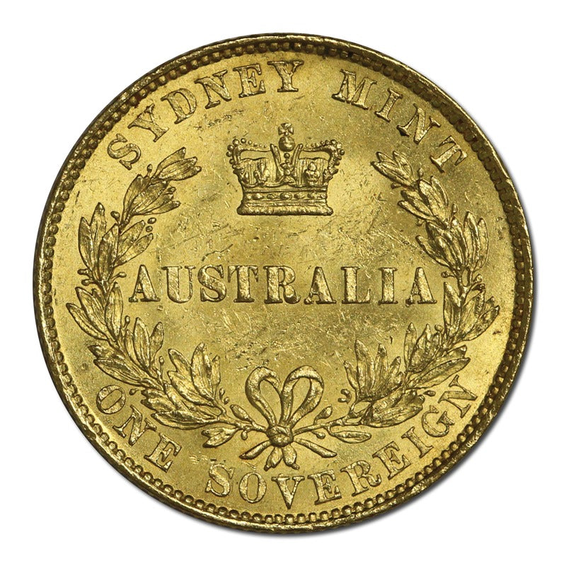 1860 Sydney Mint Victoria Gold Sovereign Lustrous CHOICE UNC